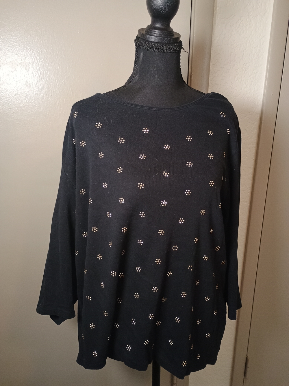 Women's Black Polka Dot Tunic